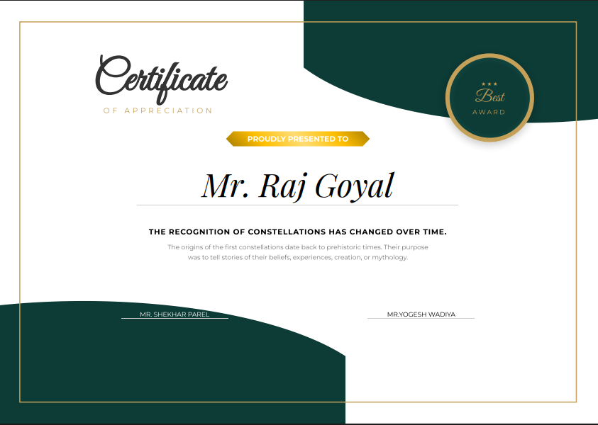 Participation Certificate